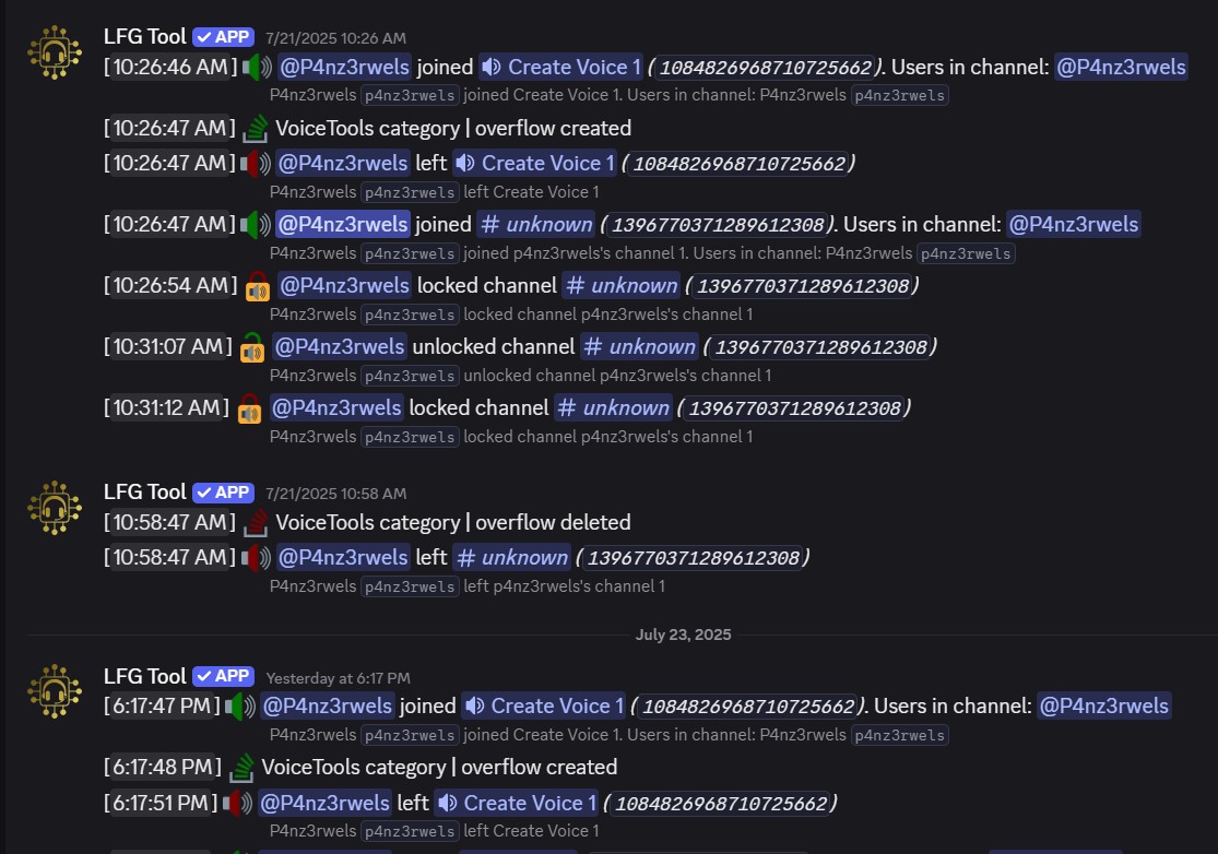Voice Logs